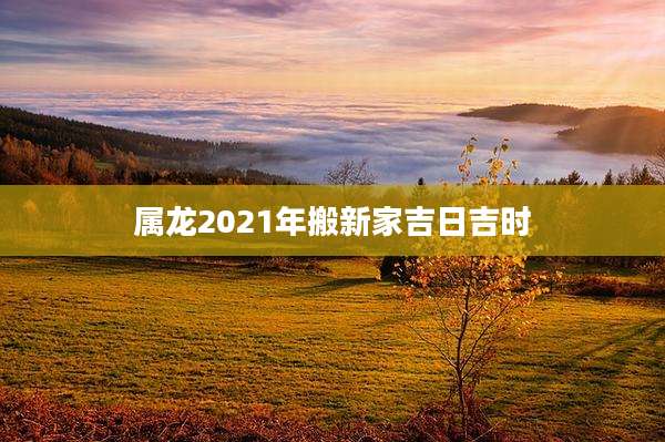 属龙2021年搬新家吉日吉时