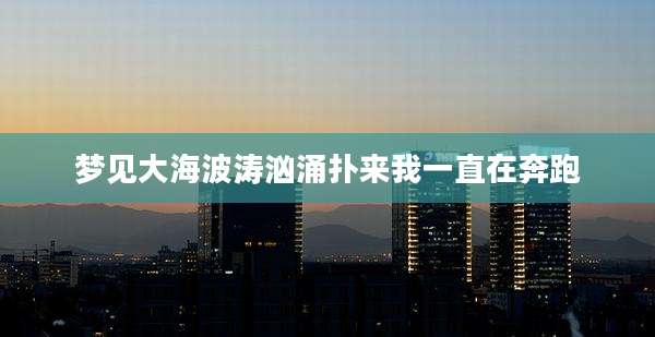 梦见大海波涛汹涌扑来我一直在奔跑