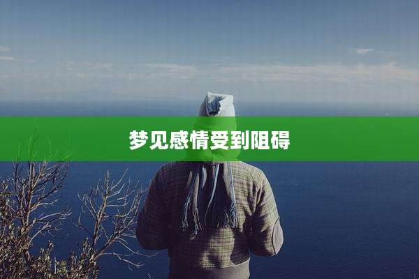 梦见感情受到阻碍