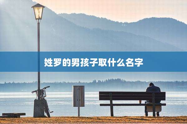 姓罗的男孩子取什么名字