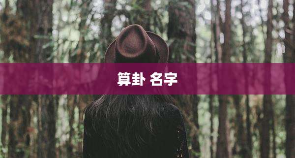 算卦 名字