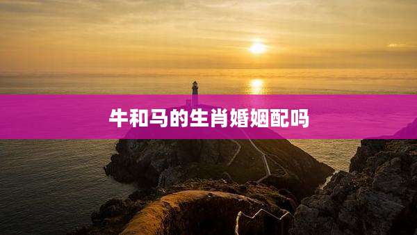 牛和马的生肖婚姻配吗