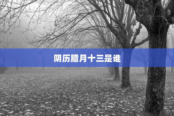 阴历腊月十三是谁