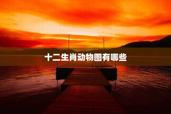 十二生肖动物图有哪些