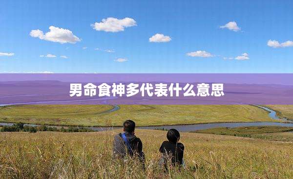 男命食神多代表什么意思