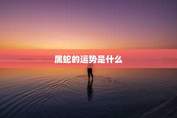 属蛇的运势是什么