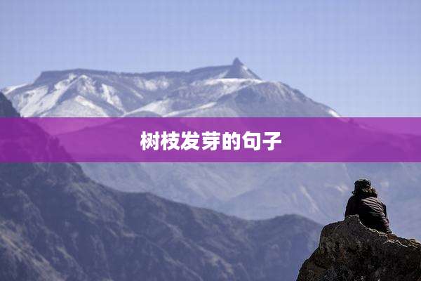 树枝发芽的句子