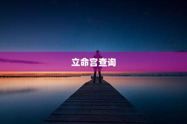 立命宫查询