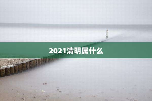 2021清明属什么