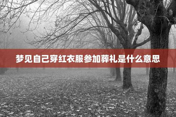 梦见自己穿红衣服参加葬礼是什么意思