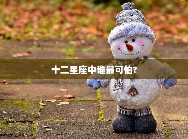 十二星座中谁最可怕?