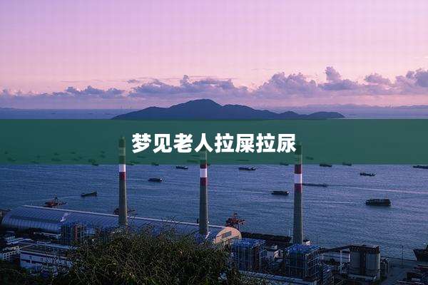 梦见老人拉屎拉尿