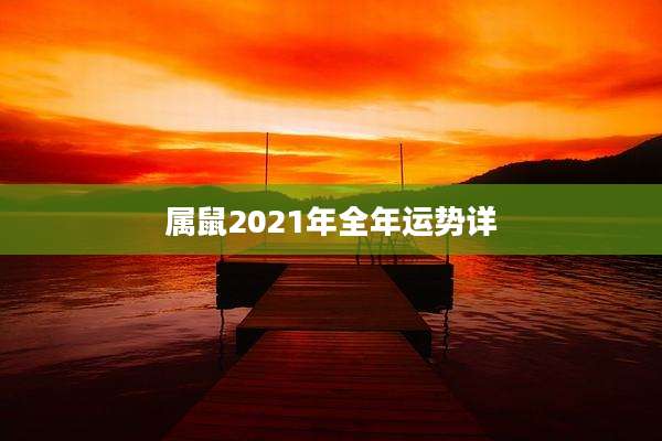 属鼠2021年全年运势详