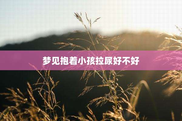 梦见抱着小孩拉尿好不好