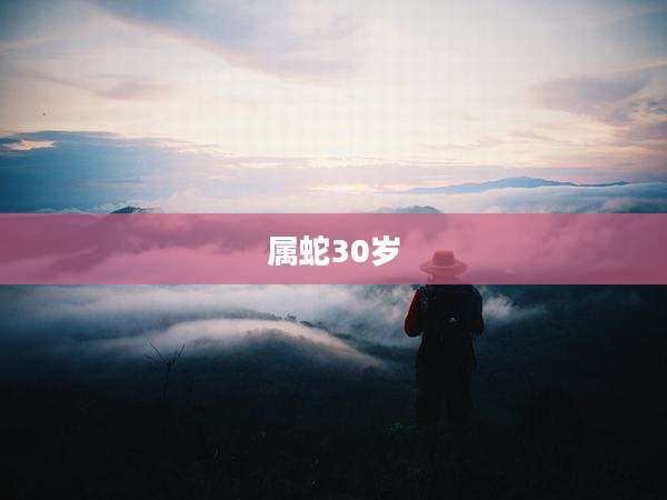 属蛇30岁