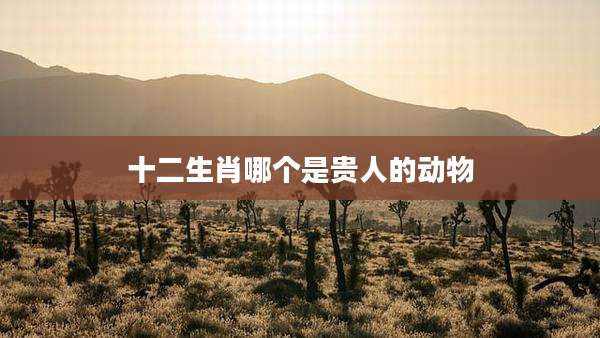 十二生肖哪个是贵人的动物