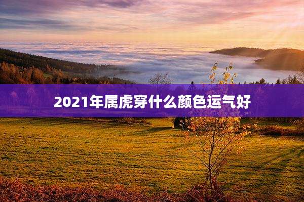 2021年属虎穿什么颜色运气好