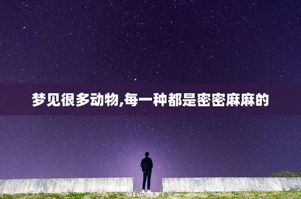 梦见很多动物,每一种都是密密麻麻的