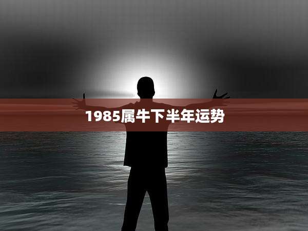 1985属牛下半年运势