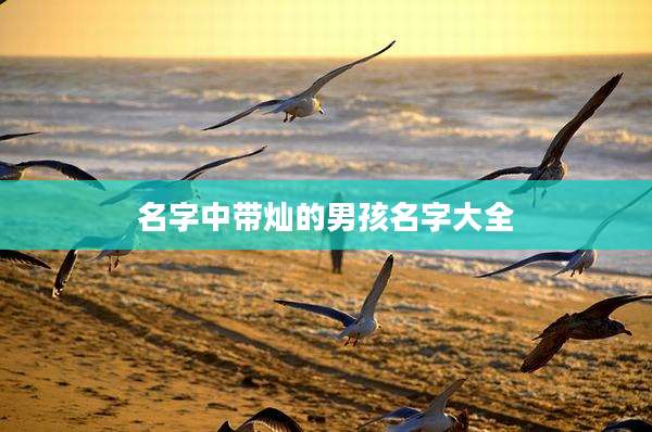名字中带灿的男孩名字大全