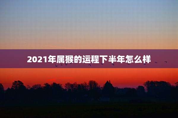 2021年属猴的运程下半年怎么样