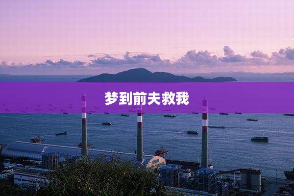 梦到前夫救我