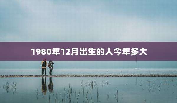1980年12月出生的人今年多大