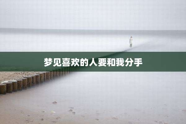 梦见喜欢的人要和我分手