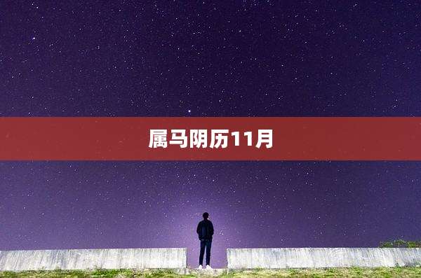属马阴历11月