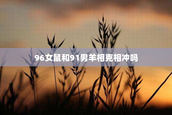 96女鼠和91男羊相克相冲吗