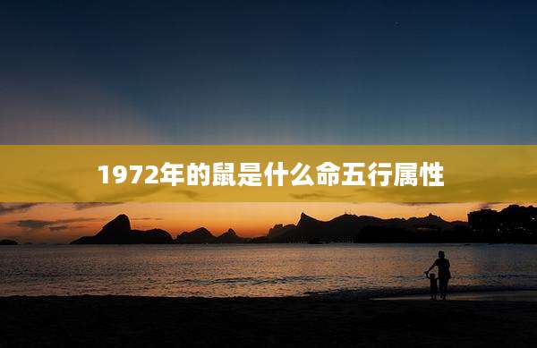 1972年的鼠是什么命五行属性