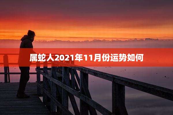 属蛇人2021年11月份运势如何