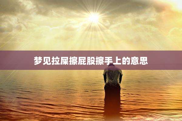 梦见拉屎擦屁股擦手上的意思