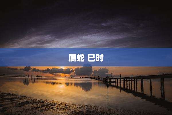属蛇 巳时