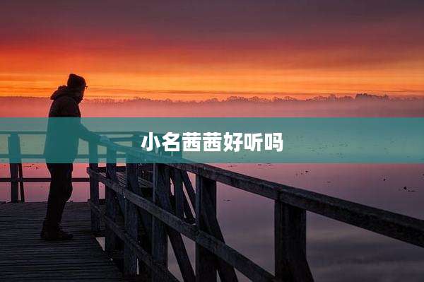 小名茜茜好听吗