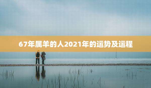 67年属羊的人2021年的运势及运程