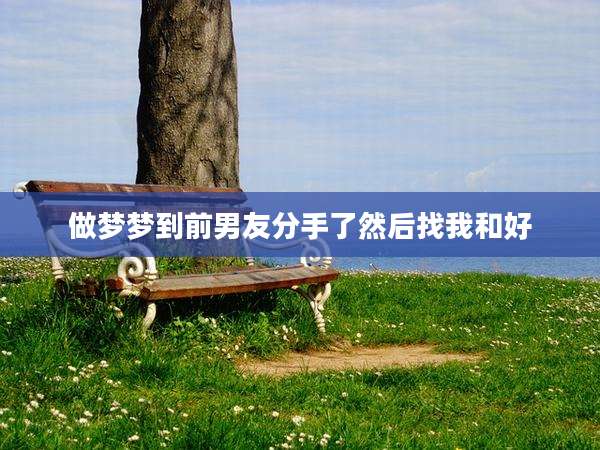 做梦梦到前男友分手了然后找我和好
