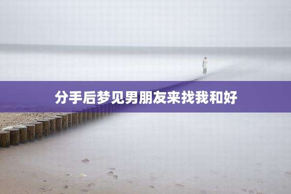 分手后梦见男朋友来找我和好