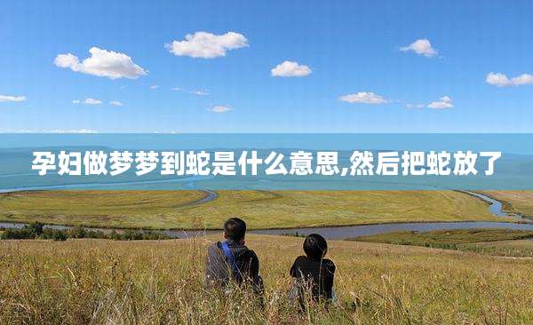 孕妇做梦梦到蛇是什么意思,然后把蛇放了