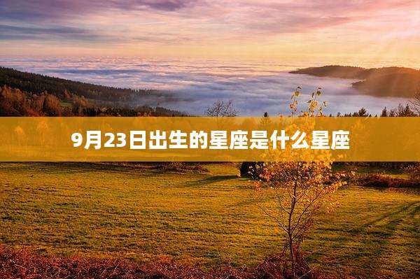 9月23日出生的星座是什么星座