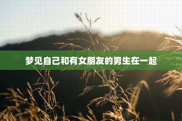 梦见自己和有女朋友的男生在一起