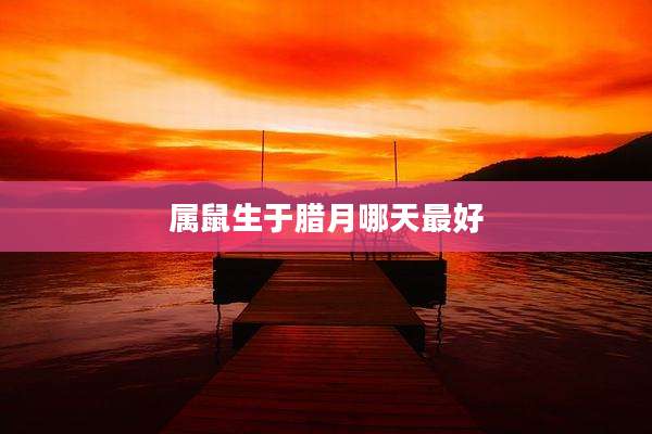 属鼠生于腊月哪天最好