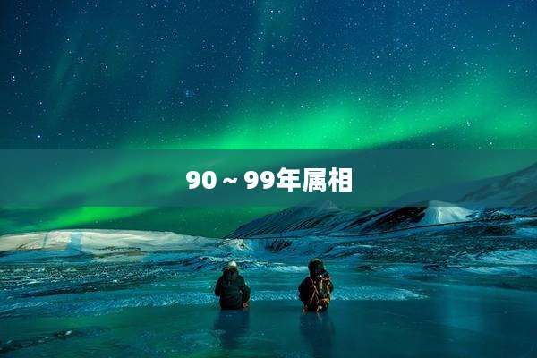 90～99年属相