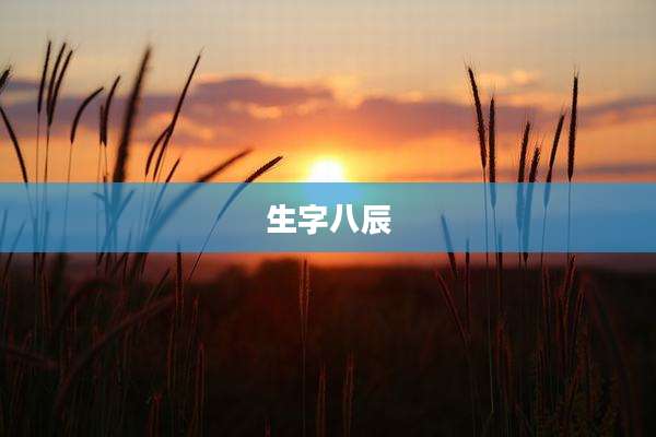 生字八辰