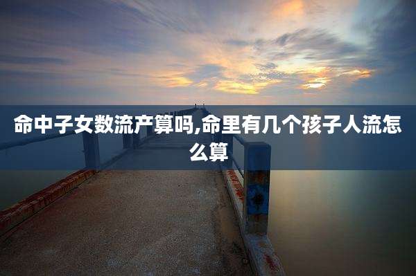 命中子女数流产算吗,命里有几个孩子人流怎么算