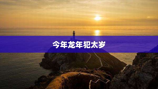 今年龙年犯太岁