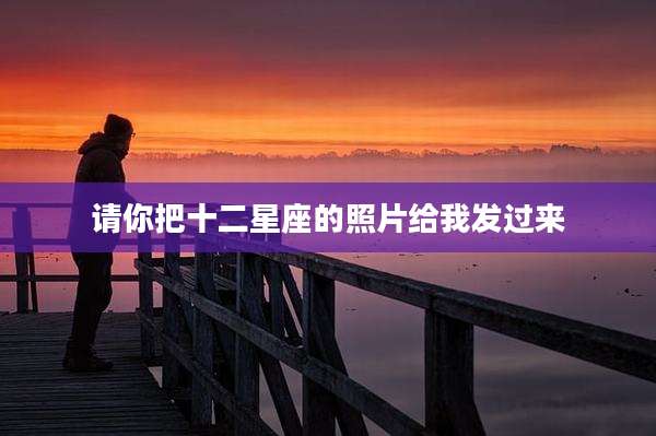 请你把十二星座的照片给我发过来