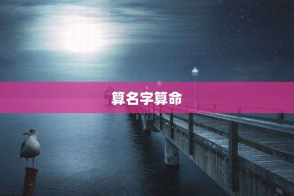 算名字算命