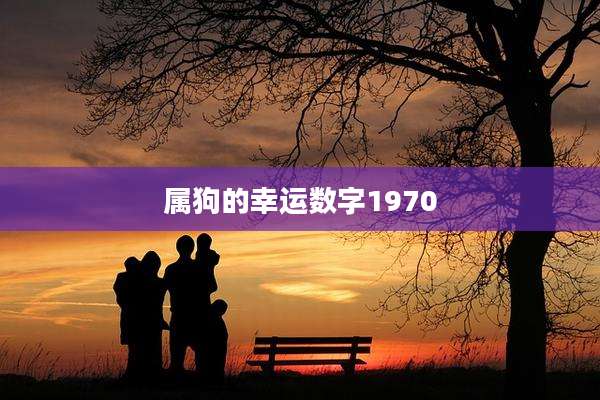 属狗的幸运数字1970