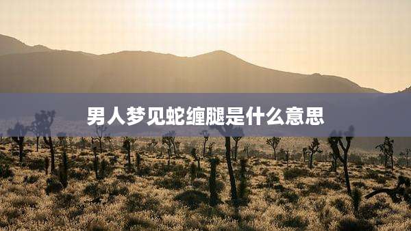 男人梦见蛇缠腿是什么意思